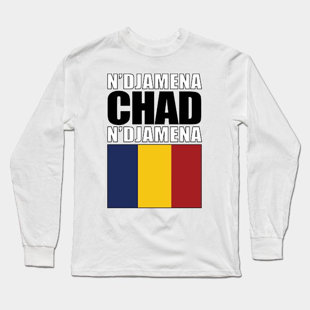 Flag of Chad Long Sleeve T-Shirt by KewaleeTee